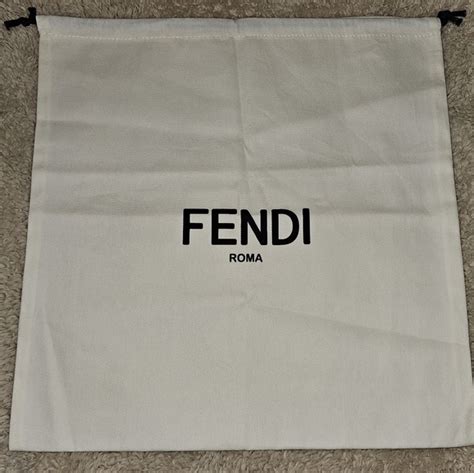 white fendi dust bag